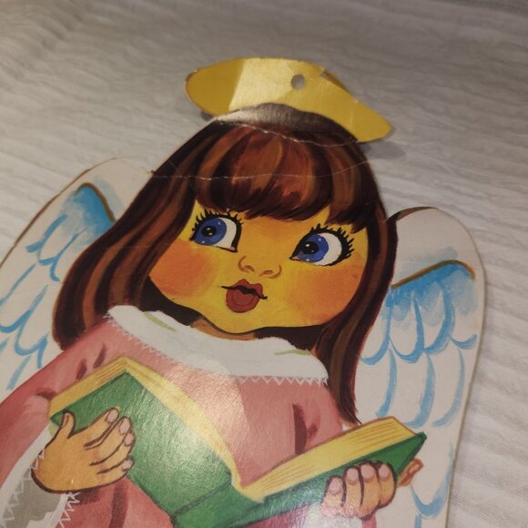 Vintage Christmas Die-Cut Decorations & Red Sled Centerpiece - Picture 7 of 15